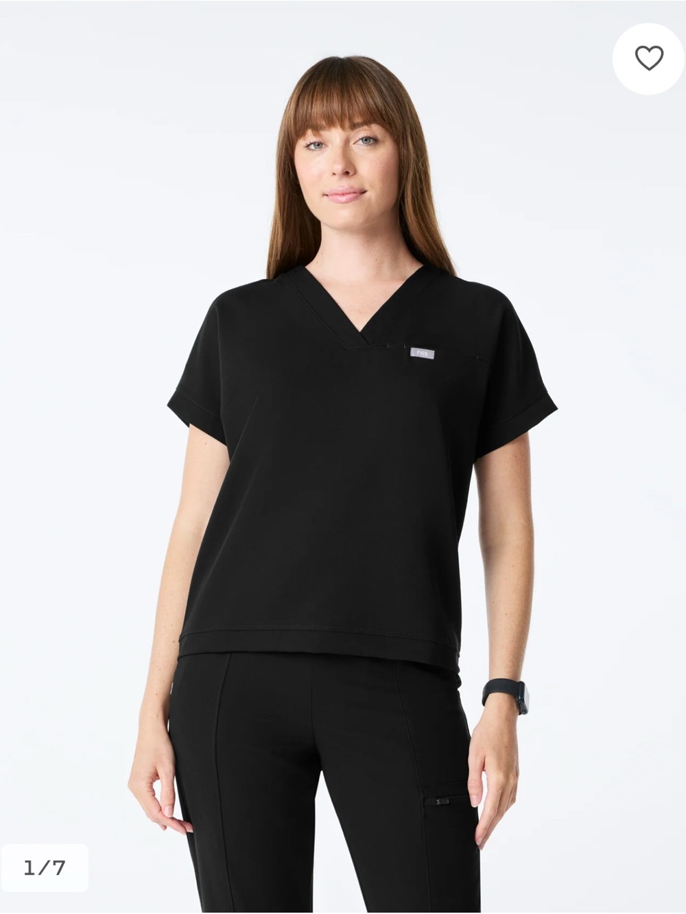 Figs Carlota Relaxed V-Neck Scrub Top // Size XXS